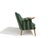 Mid 20th Century Mid 20th Century Mid-Century Scandinavian Teak Lounge Chair in Original Green Wool For Sale - Image 5 of 12