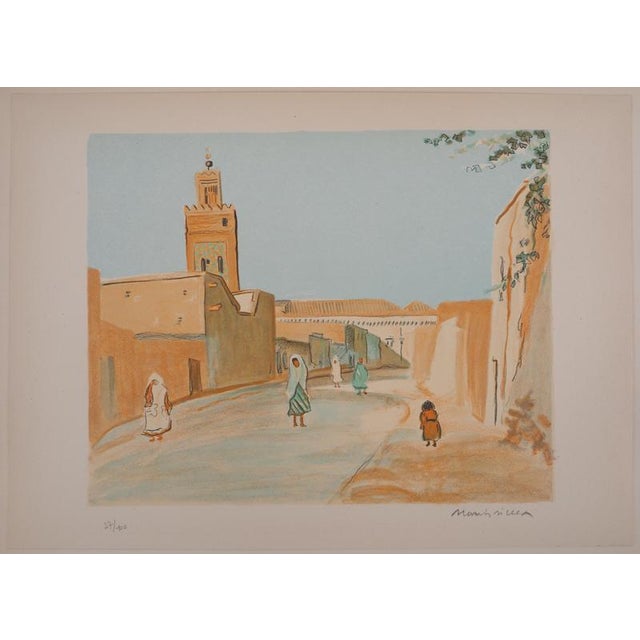 Lucien MAINSSIEUX Tunis, Street of Truth, 1949 Color lithograph Signed in pencil by the artist Numbered out of 37/100...