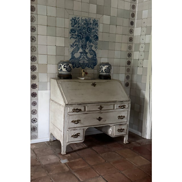 Gustavian (Swedish) Secretary in Oak, 1800s For Sale - Image 3 of 14