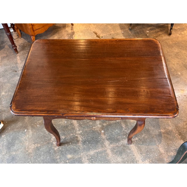Wood 19th Century French Oak Side Table For Sale - Image 7 of 12