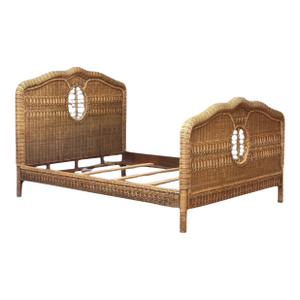 Ralph Lauren Wicker Scrolled Queen Bed
