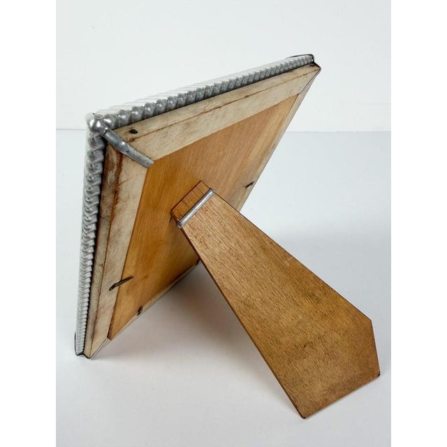 Mid-Century Modern Italian Embossed Tin Tabletop Picture Frame, 1930s For Sale - Image 16 of 18