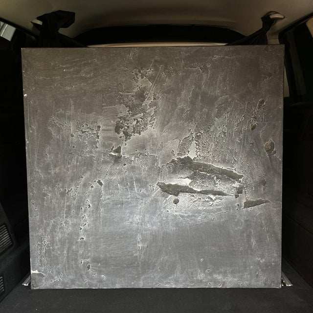 Louis marie londot ‘abstraction' oil on canvas, concretions and impasto on canvas, painted in 1964. Rare and large...