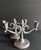 Vintage 1930s Pewter Scandinavian Grace Style Art Deco Candelabra Pair of 2 For Sale - Image 4 of 12