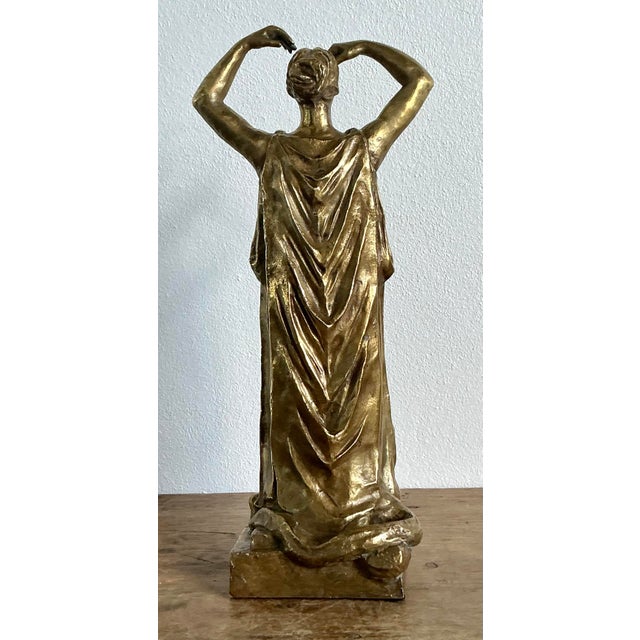 Vintage Italian 19th Century Polished Bronze of Peplophoros For Sale - Image 17 of 18