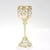 Glass 1900 Set of 6 Gilt German or Bohemian Art Nouveau Clear & Green Glass Wine Goblets For Sale - Image 7 of 18