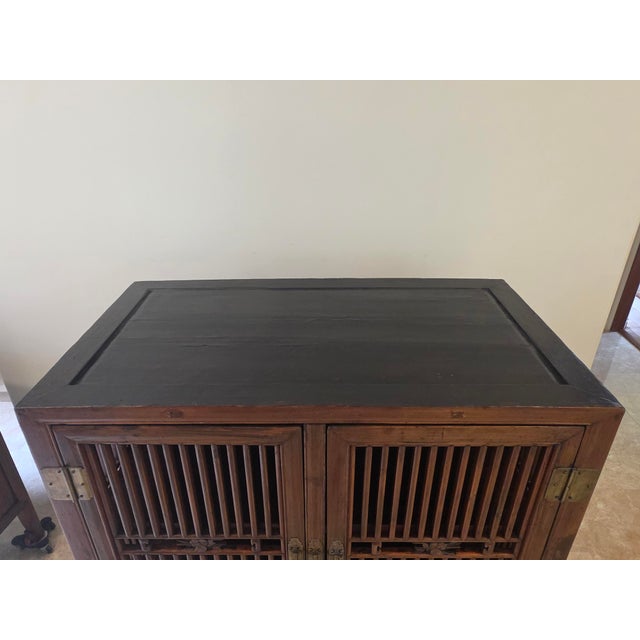 Wood 19th Century Chinese Kitchen Cabinet For Sale - Image 7 of 15