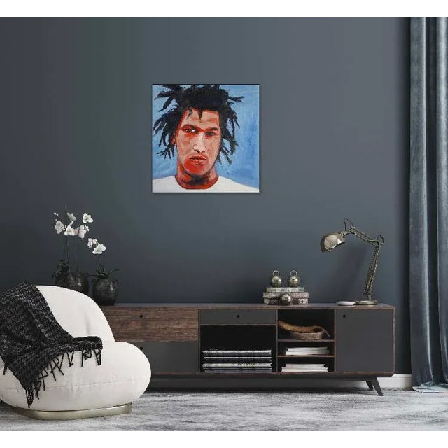 Modern Pop Art Portrait Oil Painting Original For Sale - Image 12 of 12