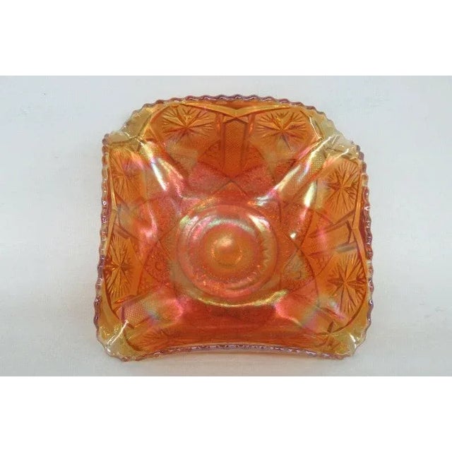 This magnificent bowl is made of glass. This bowl has brilliant vintage design in the style of Star and File by Imperial;...