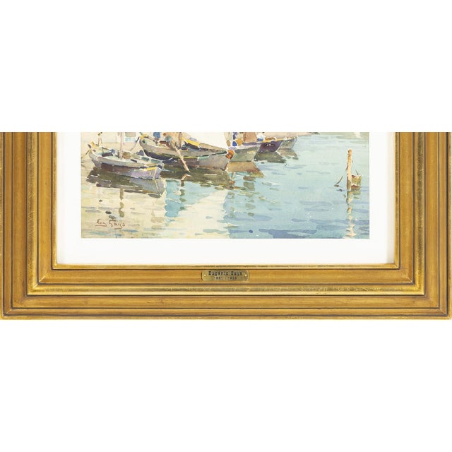 Eugênio Gays, Seascape, Watercolor on Paper For Sale - Image 6 of 8