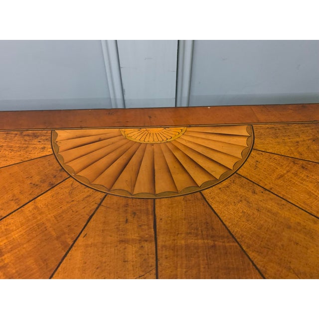 Antique Inlaid Bow Fronted Display Cabinet, 1900 For Sale - Image 16 of 18