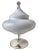 Giant Vintage Murano Glass Compote Candy Dish in White For Sale - Image 12 of 12