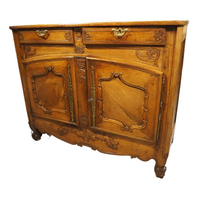 Circa 1800 Carved Oak Buffet From the Area of Mont St. Michel, France For Sale