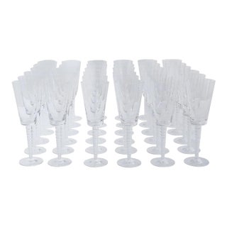 Steuben Crystal All Purpose Evening Goblets, Set of 36 For Sale