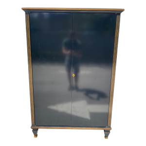 Theodore Alexander Cabinet, Black, Gold, Bar Cabinet