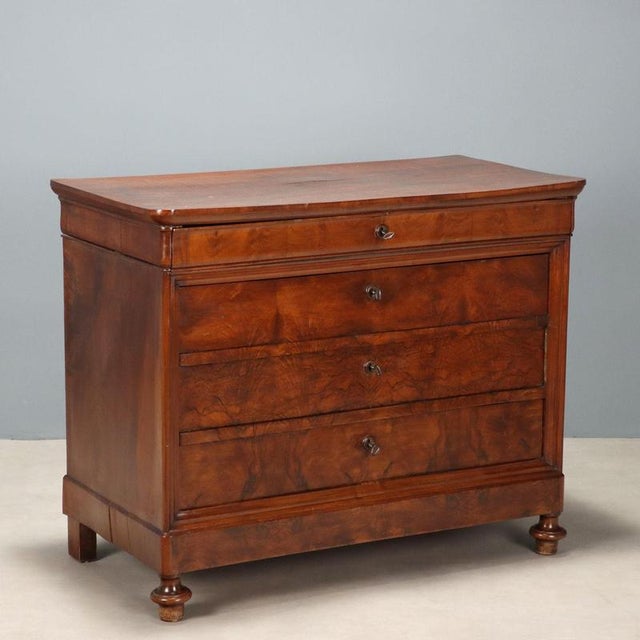 Cappuccino Chest of Drawers in Walnut For Sale - Image 11 of 11