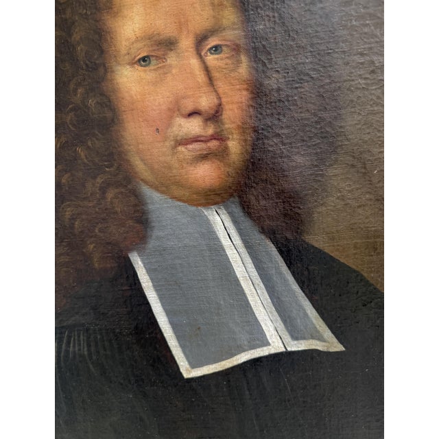 Unknown, Portrait of a Magistrate, 1800s, Oil on Canvas For Sale - Image 10 of 12