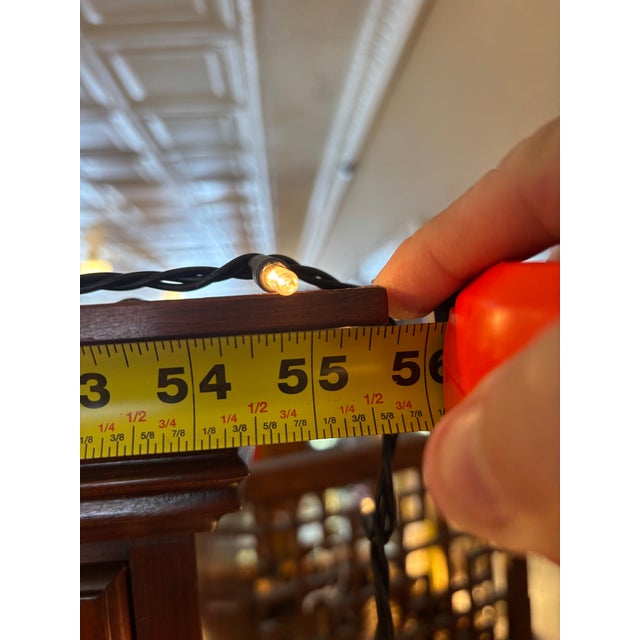 Late 20th Century Henkel Harris American Colonial Cherry Wood Sideboard Buffet With Hutch Top For Sale - Image 6 of 9