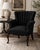 MID-20TH CENTURY CHANNEL-BACK LOUNGE CHAIR A striking mid-20th-century channel-back lounge chair, circa 1940s–1950s,...