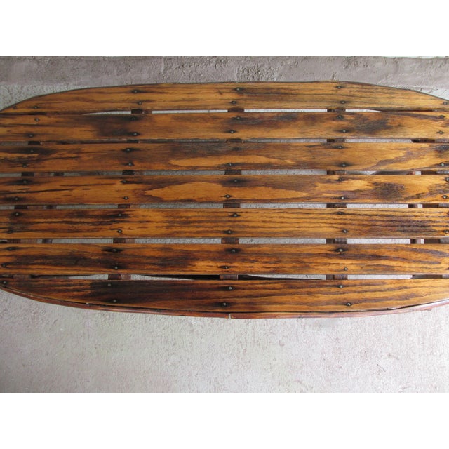 1970s Vintage Adirondack Style Coffee Table For Sale - Image 4 of 11