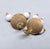 Vintage 1950s Signed Hattie Carnegie Goldtone White Resin Drop Clip Earrings-2 Pieces For Sale - Image 9 of 9