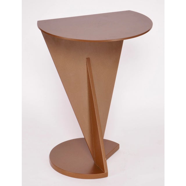 Metal Modern Steel Side Table by Leavitt Weaver For Sale - Image 7 of 10