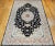 Early 20th Century Persian Tabriz Rug, Handwoven Floral Pattern With Silk Highlights, Black & Ivory, 7’ X 10’ For Sale - Image 5 of 12