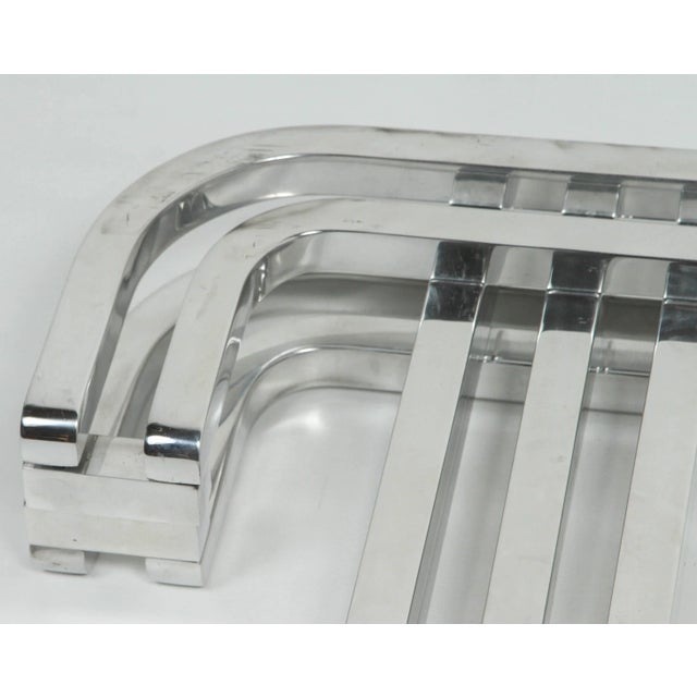 Metal 1940s Vintage American Deco Store Door Handles- Set of 4 For Sale - Image 7 of 8