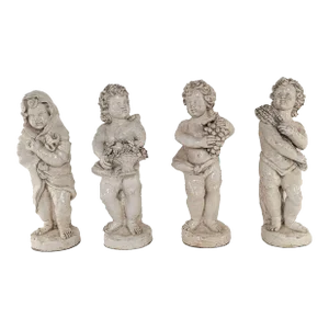 Faïence Pottery Figures of the Four Seasons, Probably Italy, Circa 1900