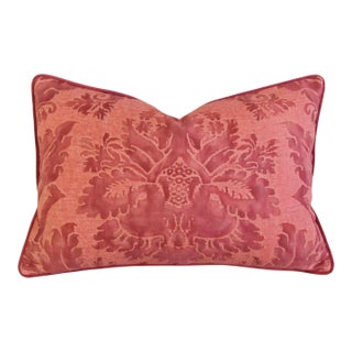 Italian Mariano Fortuny Glicine Feather/Down Pillow 24" X 16" For Sale