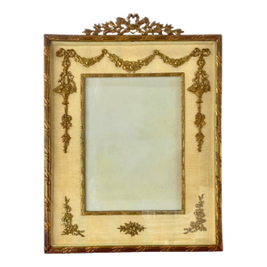 Large French Neoclassical Gilt Bronze Picture Frame