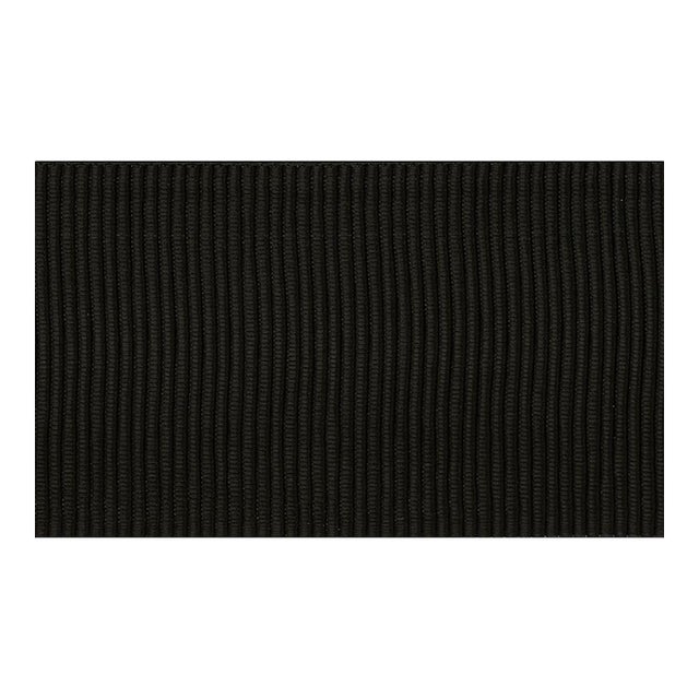 Sample - Schumacher Wide Faille Tape in Black For Sale