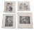 1950s Expressionist Style Figurative Lithographs by James Joseph Kearns - Set of 4 For Sale