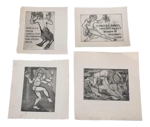 1950s Expressionist Style Figurative Lithographs by James Joseph Kearns - Set of 4
