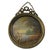 A charming 1950s–1960s Italian miniature oil landscape, beautifully set in an ornate Rococo-style Brass frame with a Brass...