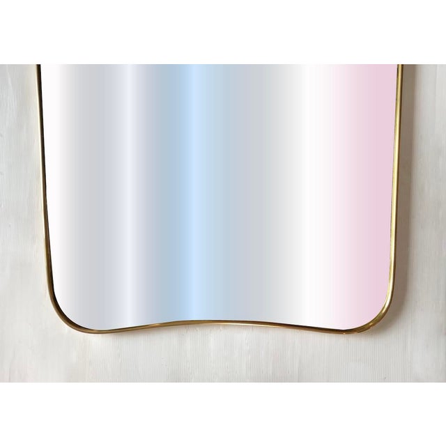 Vintage Rounded Shield Mirror, 1970s For Sale - Image 3 of 10