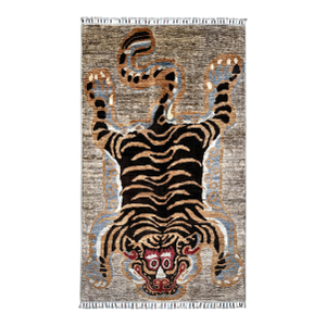 Tibetan Tiger Design Area Rug, 02'11 X 04'11