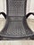 Black Baker Modern Nero Finish Rattan and Woven Rawhide Rollick Rollick Rocking Chair For Sale - Image 8 of 8