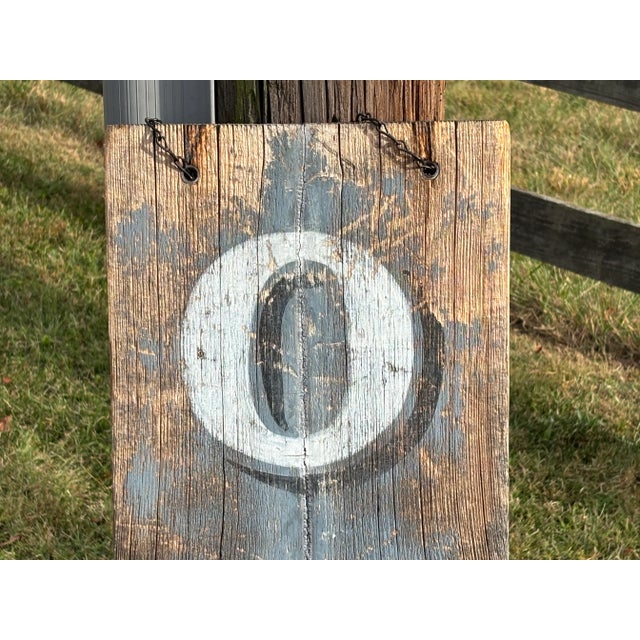 OPEN! Wonderful and truly antique retail sign. Artisan-made, genuine patina from real age. 47" tall, 11" wide, 1" deep....