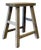 Vintage Rustic Wooden Stool For Sale