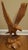 A mid 20th Century Handcrafted, Hand-Carved from a single piece of wood , Figure of an Bald American Eagle landing On Wood...