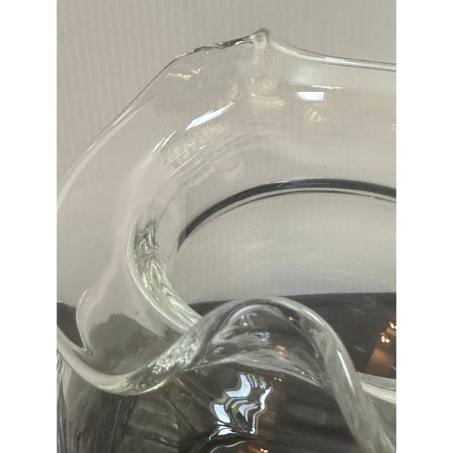 Transparent 1980s Tiffany & Co. Crystal 7" Tall Pitcher Barware For Sale - Image 8 of 17