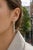 Modern Geometric Topazes Drop Earrings, Silver, Gold, Pair For Sale - Image 9 of 10
