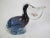 Glass Barbini Large Murano Italy Blue Pelican With Fish in Mouth 8" Sculpture For Sale - Image 7 of 7