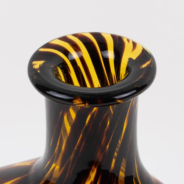 Glass Christian Dior Home Tortoiseshell Glass Barware Pitcher and Decanter, circa 1960 For Sale - Image 7 of 18