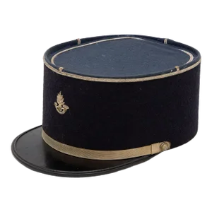 Vintage French Military Academy Officers Hat, Mid Century