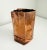 Fun and funky 1980s cast metal vase modeled after a simple brown paper bag. Likely produced by California Bronze, though...