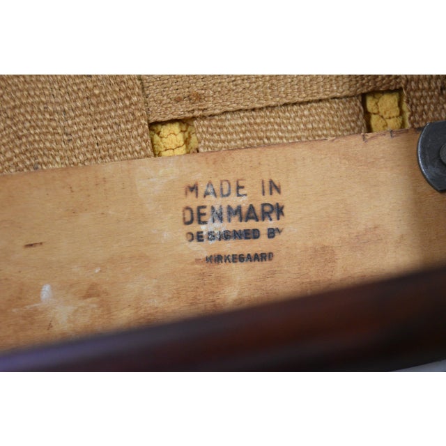 Mid 20th Century Danish Modern Rosewood Arm Chair by Erik Kirkegaard For Sale - Image 12 of 12