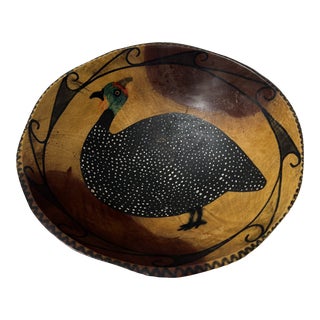 Decorative Wooden Bird Bowl For Sale