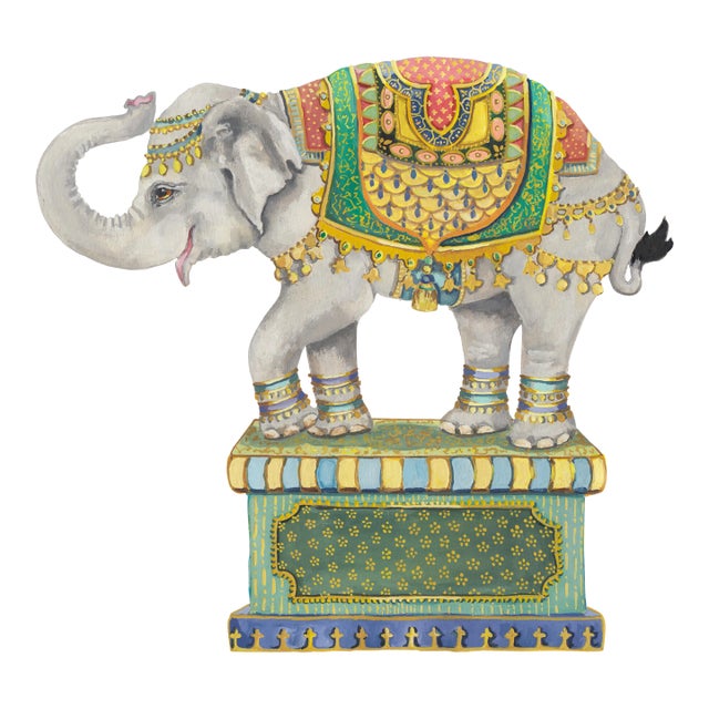 Trompe L'oeil Elephant, Free-Standing Fire Screen For Sale